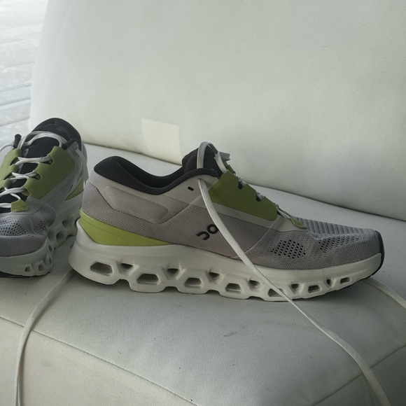 On Running Cloudstratus 3 Pear Ivory 3WD30122143 Women’s 8.5 Cloud Sneaker Shoe - Picture 7 of 14